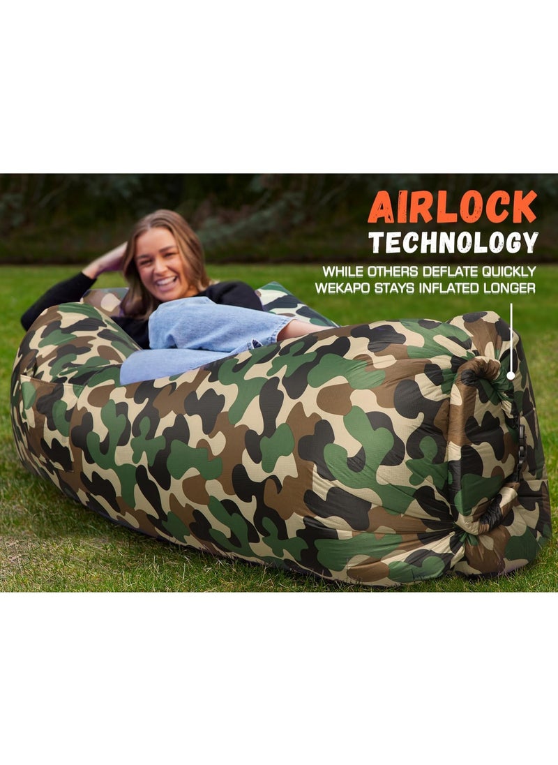 Meetion Inflatable Lounger Air Sofa Hammock-Portable,Water Proof& Anti-Air Leaking Design-Ideal Couch for Backyard Beach Traveling Camping Picnics & Music Festivals  - Image 5