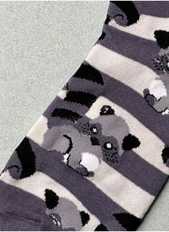 The Socks Hype 3 Pairs Raccoon Cotton Soft Funny Socks for Men Women | Casual Crew Colorful Cartoon Novelty Socks | Unisex Comfortable Dress Socks for Everyday Wear  - Image 3