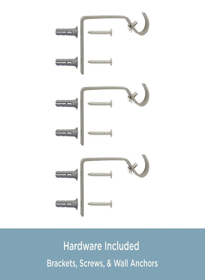 Kenney KN80102 Mercer Ball End Standard Decorative Window Curtain Rod, 36-66" Adjustable Length, Brushed Nickel Finish, 3/4" Diameter Steel Tube - Image 5