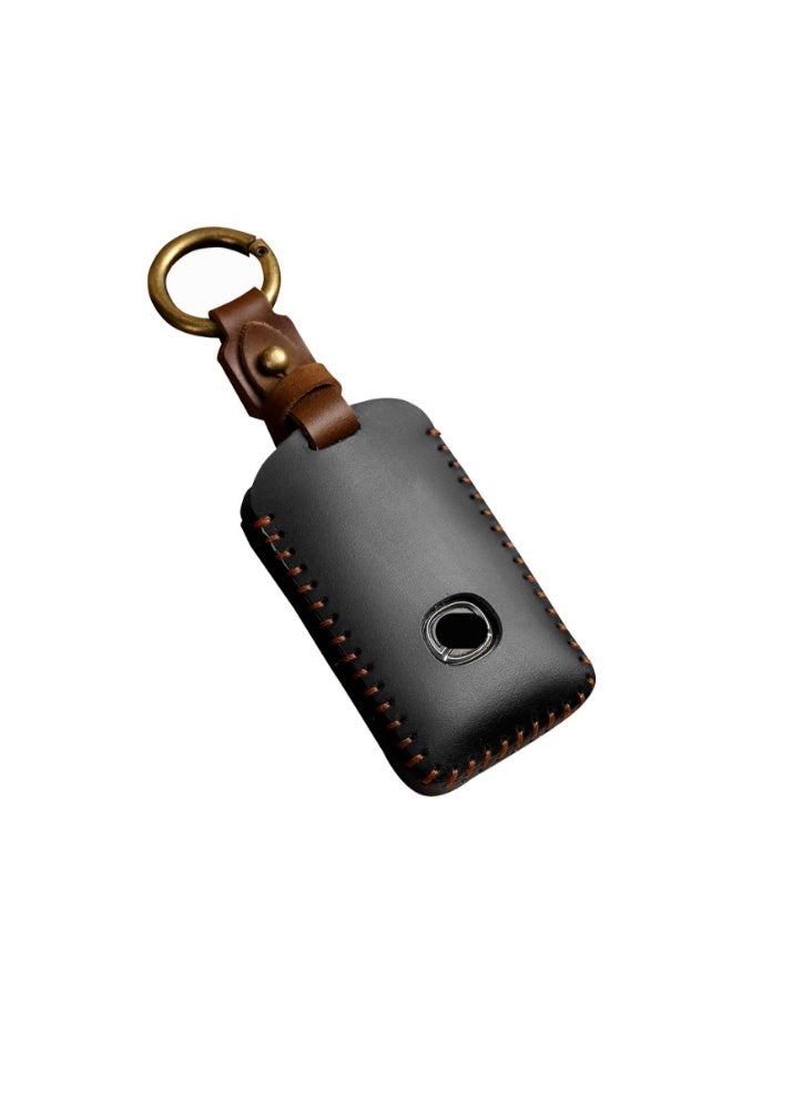 حافظة مفاتيح جلدية متوافقة مع مازدا 3، مازدا 3 هاتشباك، مازدا 6، CX-5، CX-50، CX-3، CX-30، CX-9، CX-90 2020-2024 - Image 1