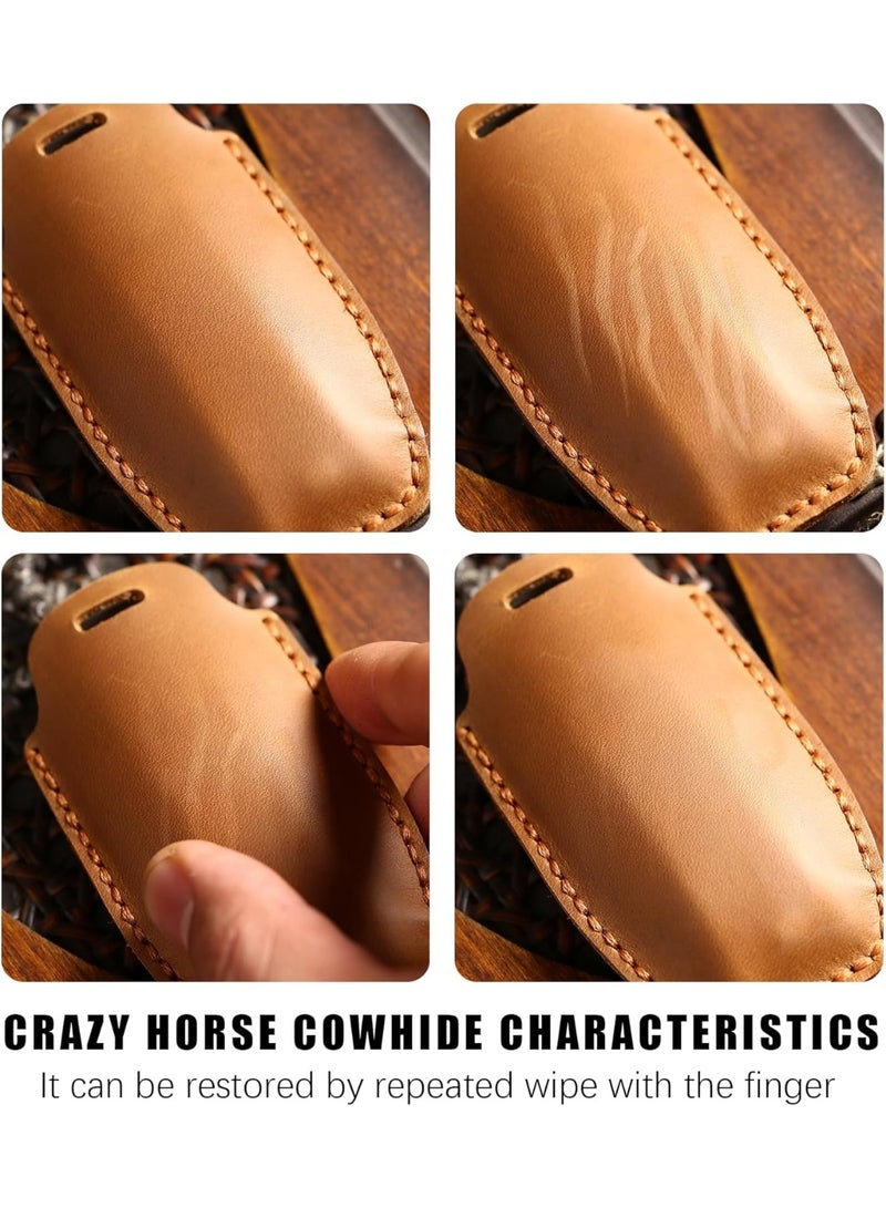 حافظة مفاتيح جلدية متوافقة مع مازدا 3، مازدا 3 هاتشباك، مازدا 6، CX-5، CX-50، CX-3، CX-30، CX-9، CX-90 2020-2024 - Image 4