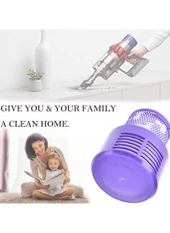جنرال فلترات استبدال، فلتر استبدال V10 لجهاز Dyson V10 Cyclone، رقم قطعة الغيار 969082-01، 3 فلاتر وفرشاة للتنظيف  - Image 5
