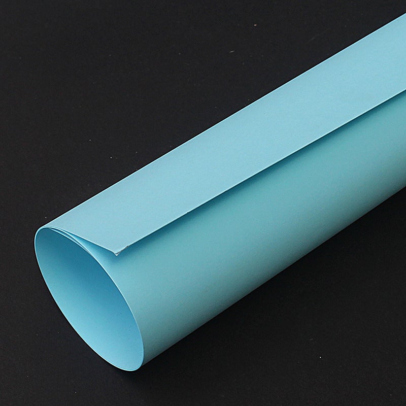 Generic Wholesale 180g 4K color cardboard 8k hard cardboard thick painting decoration kindergarten diy hand origami Light blue 