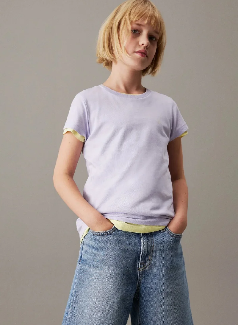 كالفن كلاين جينز طقم تيشرت من قطعتين