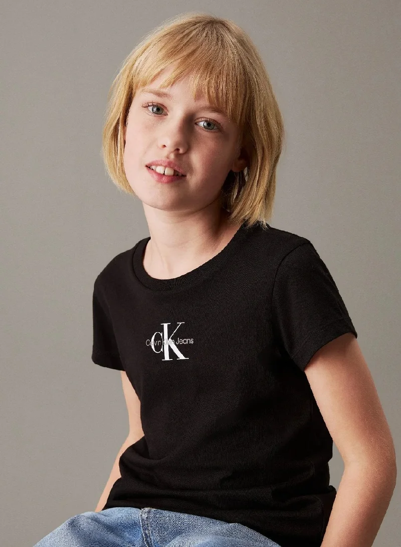Calvin Klein Jeans Ck Black / Purple Heather 2 Pack T-Shirts for Women | Best Price UAE