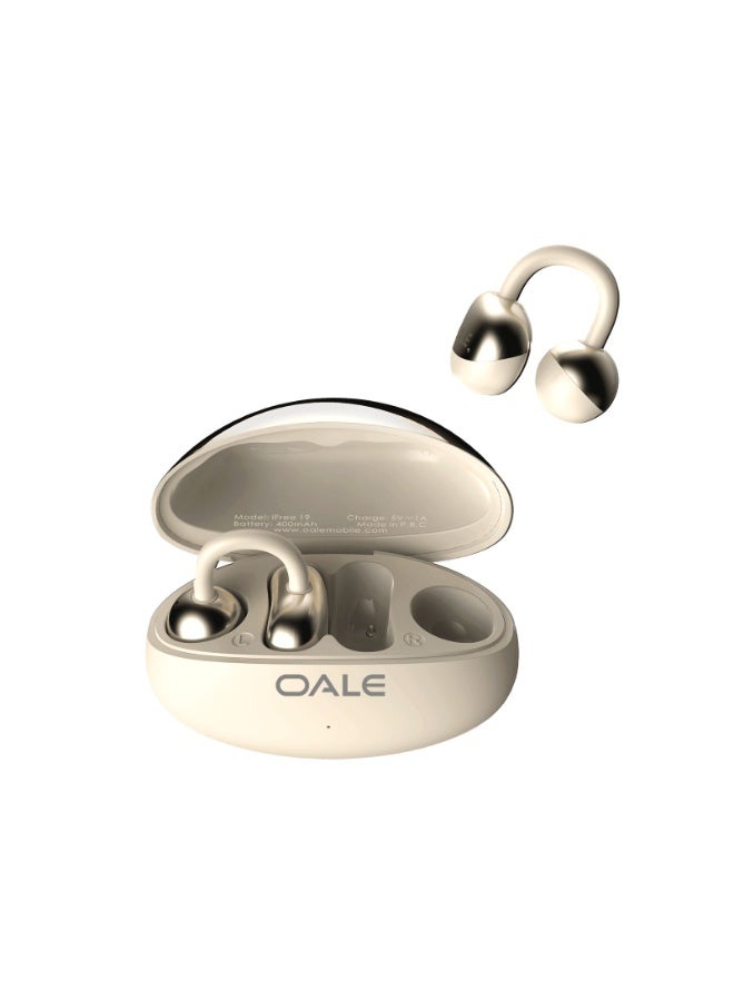 أوالي, سماعات أذن لاسلكية حقيقية OALE iFree 19 مزودة بمشبك أذن وتقنية بلوتوث، تدوم حتى 45 ساعة من التشغيل - Image 4