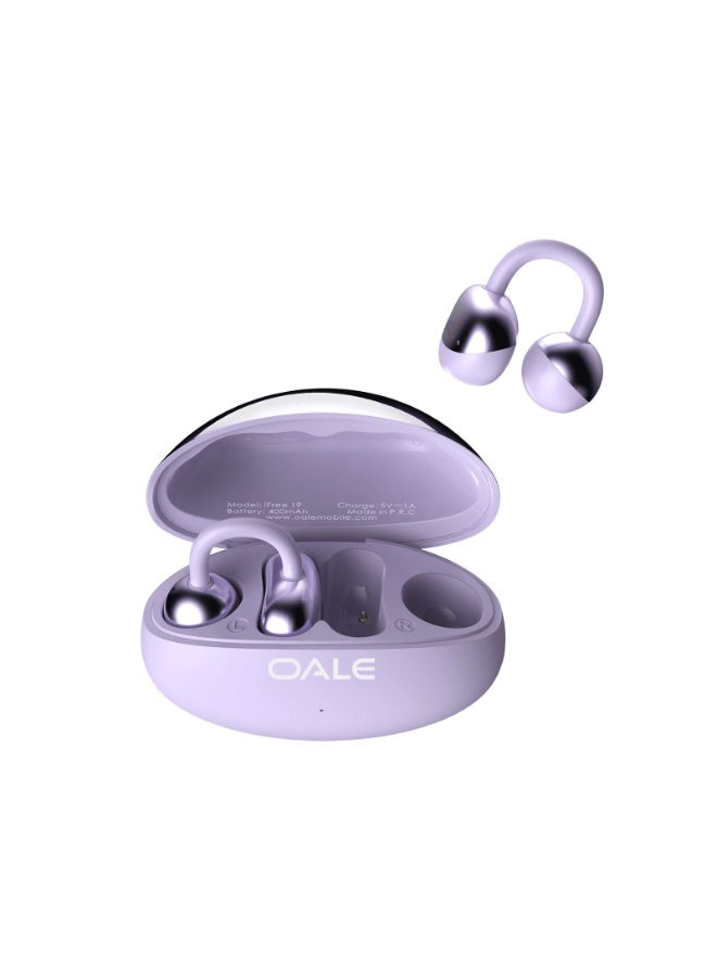 أوالي, سماعات أذن لاسلكية حقيقية OALE iFree 19 مزودة بمشبك أذن وتقنية بلوتوث، تدوم حتى 45 ساعة من التشغيل - Image 3