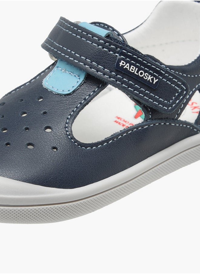 Pablosky - Boys' Logo Detail Booties with Hook and Loop Closure - Image 1