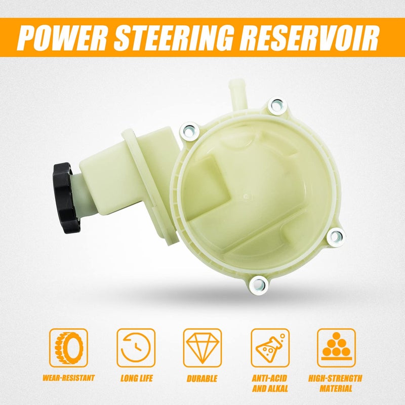 RANSOTO 603-939 Power Steering Pump Fluid Reservoir Compatible with 2011-2014 Dodge Challenger Charger ChrysIer 300 5.7L 3.6L V6 V8 Replaces 68059524AK 68059525AK 68059643AK - Image 2