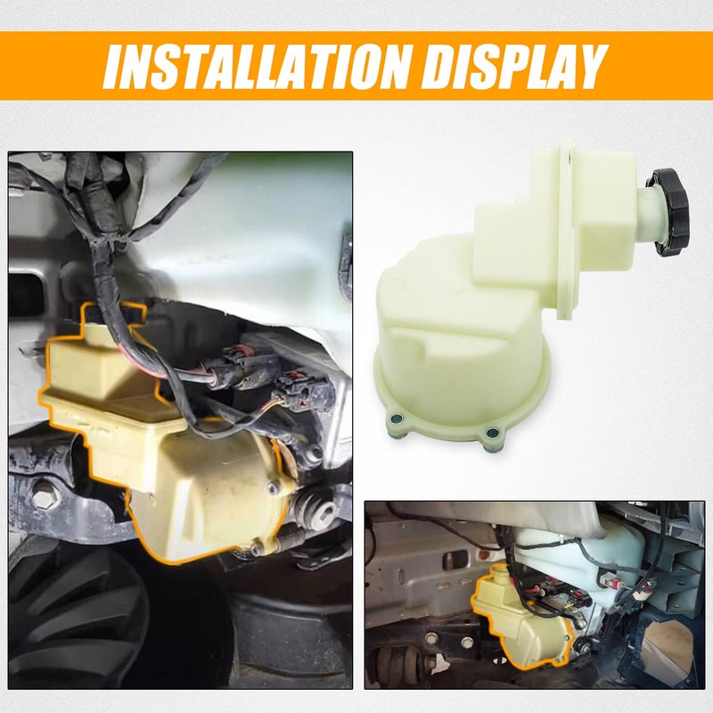 RANSOTO 603-939 Power Steering Pump Fluid Reservoir Compatible with 2011-2014 Dodge Challenger Charger ChrysIer 300 5.7L 3.6L V6 V8 Replaces 68059524AK 68059525AK 68059643AK - Image 5
