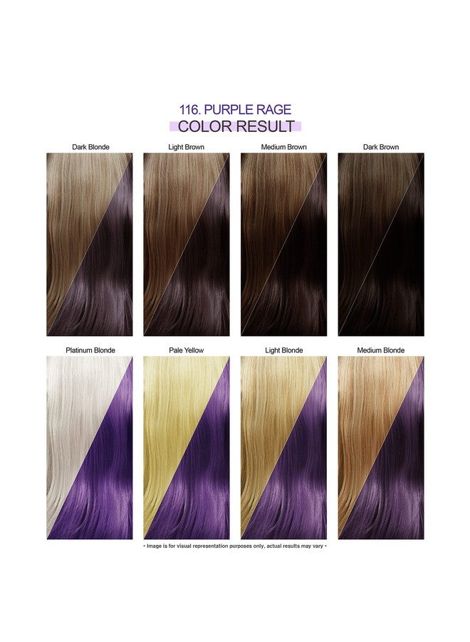 Adore Dore Semi Permanent Hair Color Vegan And Crueltyfree Hair Dye 4 Fl Oz 116 Purple Rage (Pack Of 1) - Image 4