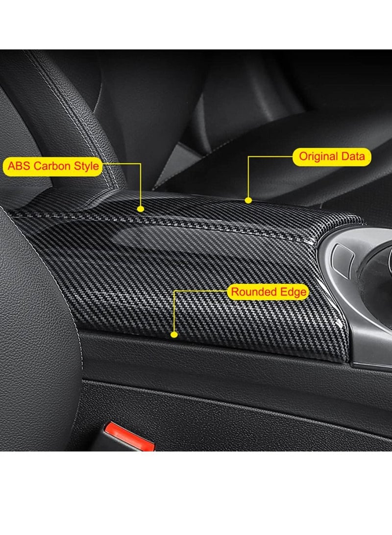 Car Center Console Armrest Storage Box Cover for Mercedes Benz C Class W205 GLC X253, Middle Protective Cushion Interior Trim
