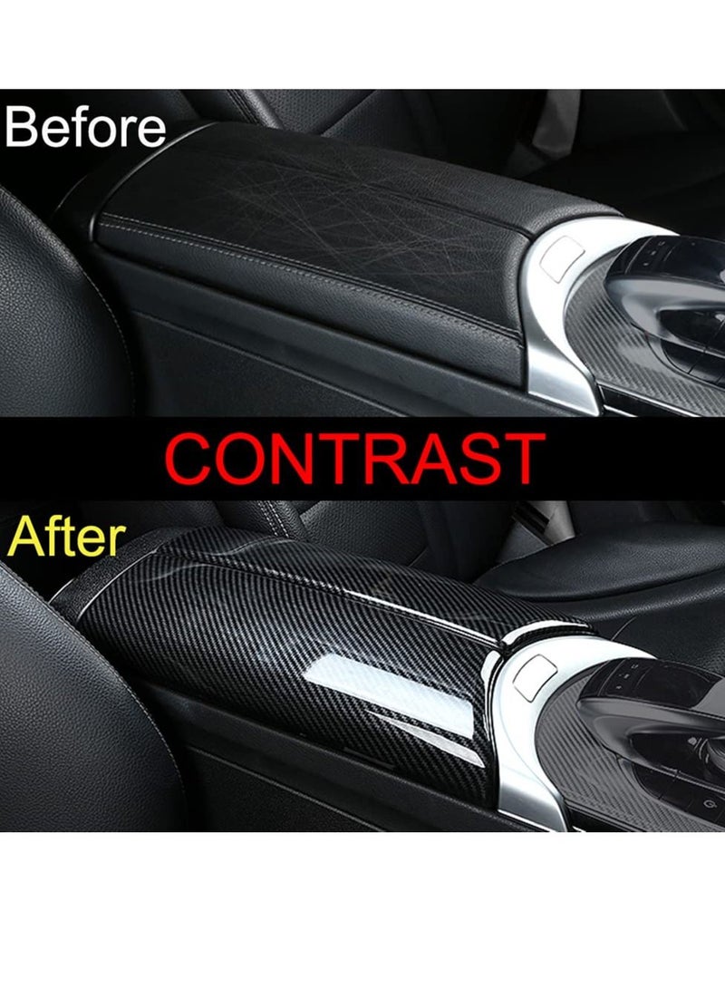 Car Center Console Armrest Storage Box Cover for Mercedes Benz C Class W205 GLC X253, Middle Protective Cushion Interior Trim