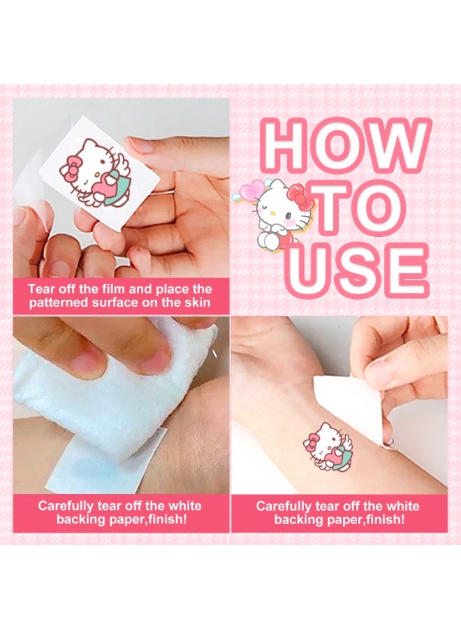 Hello Kitty Stickers, 20 Sheets Hello Kitty Tattoo Stickers Set for Hello Kitty Party Favors, Hello Kitty Themed Birthday Party Decorations, Kids Decorative Stickers for Girls - Image 5
