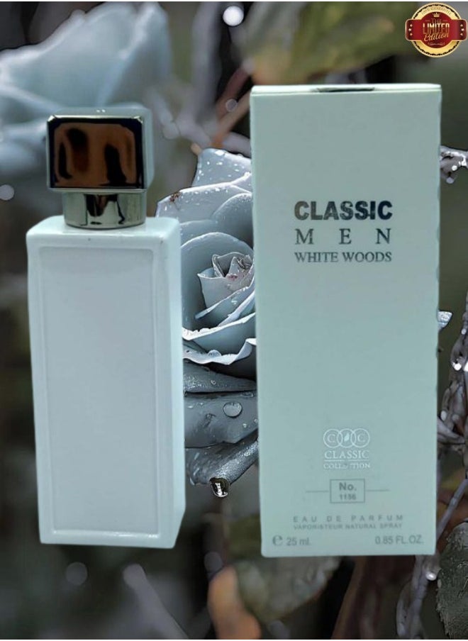 CLASSIC COLLECTION - 3 Pieces Classic Men White Woods Perfume Number 1158 25ml EDP - Image 1