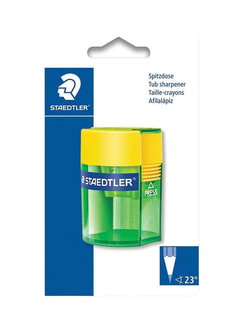 STAEDTLER 1-Piece Single Hole Tub Sharpener Assorted Colours - Image 1