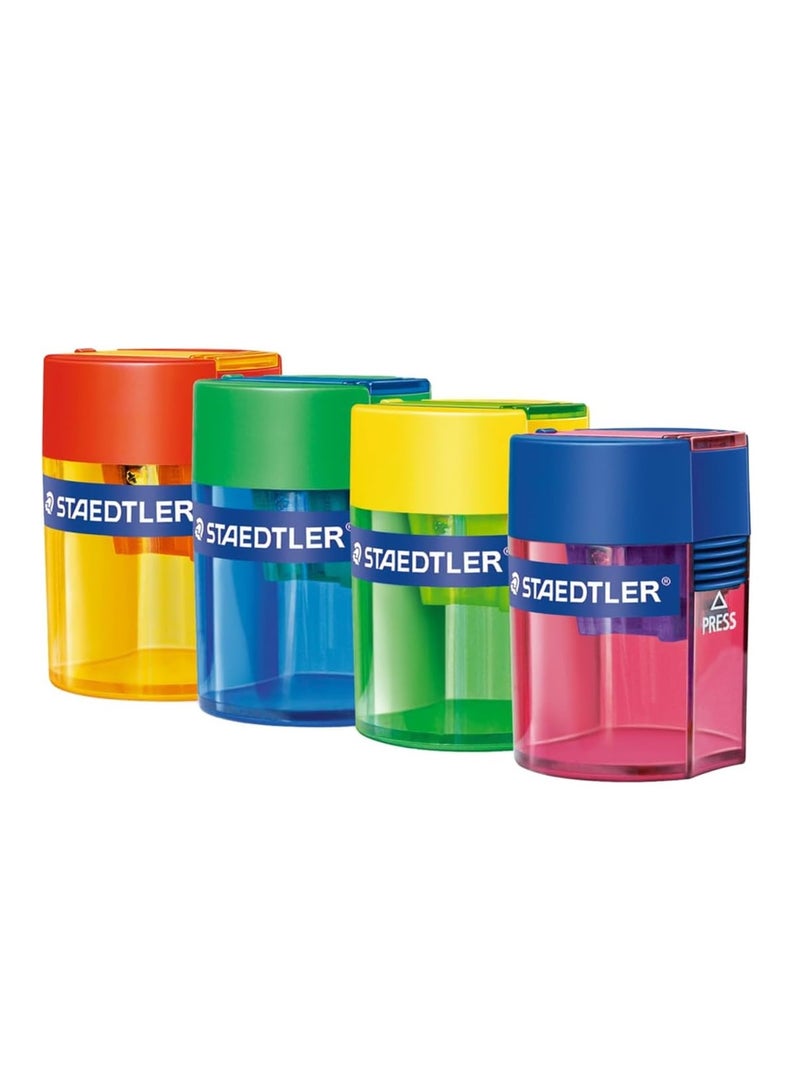 STAEDTLER 1-Piece Single Hole Tub Sharpener Assorted Colours - Image 5
