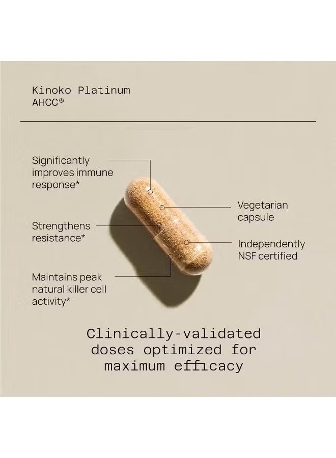 Quality of Life AHCC Immune Support Dietary Supplement - 60 Veggie Capsules - Image 3