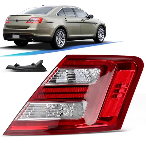 ZSBMP LED Outside Tail Light Assembly Compatible with 2013 2014 2015 2016 2017 2018 2019 Ford Taurus Taillight Rear Brake Lamp Signal Assembly (Right Passenger Side) - Image 1
