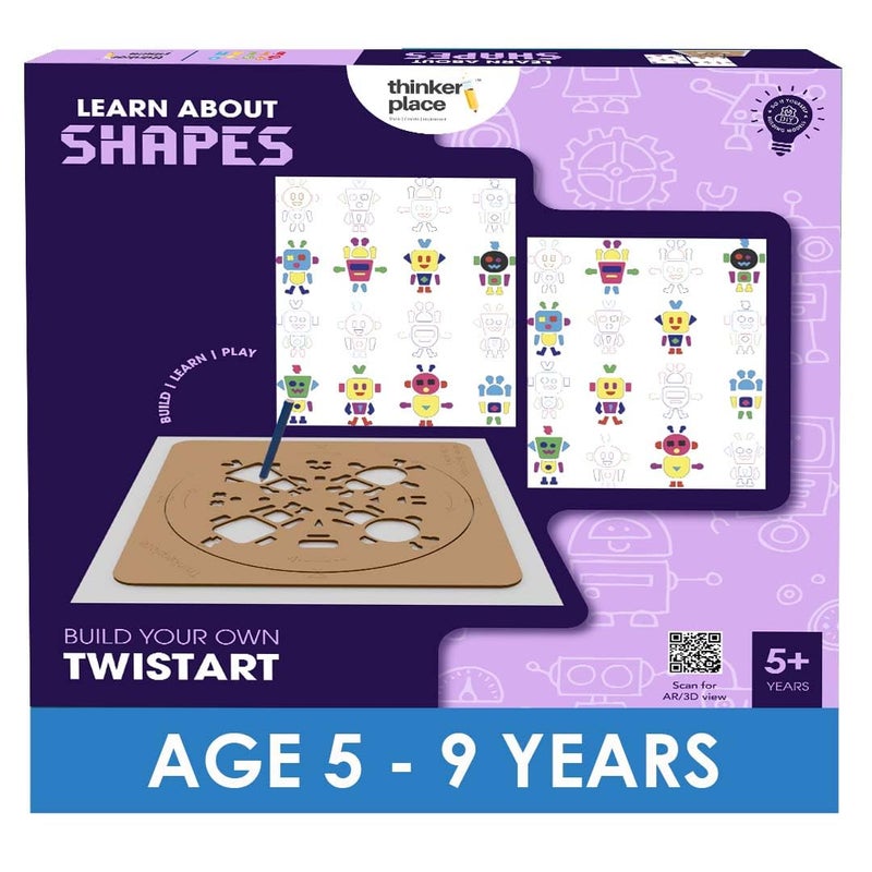 ThinkerPlace مجموعة روبوت DIY من ثينكر بليس توست آرت | بناء، تعلم والعب | لعبة STEM للأطفال من عمر 5 سنوات فما فوق | تعزيز الإبداع والتنسيق بين اليد والعين | لعبة فنية ممتعة - Image 1