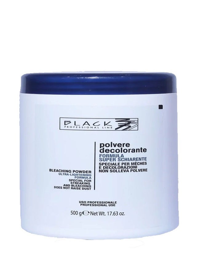 BLACK PROFESSIONAL LINE Italian blue hair color lightening powder 500 grams 