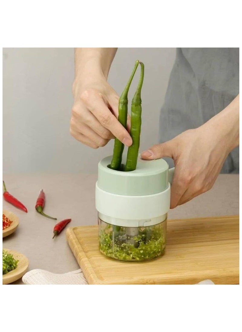 Denx - Portable, Multi-Functional, Cordless, Rechargeable Electric Vegetable Slicer - Image 1
