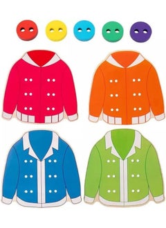 Cordova Wooden Lacing sweaters Threading Toys Wood Block Puzzle motor training teaching aids button clothing board toy children's educational threading game  - Image 5