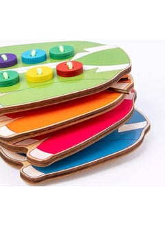 Cordova Wooden Lacing sweaters Threading Toys Wood Block Puzzle motor training teaching aids button clothing board toy children's educational threading game  - Image 3