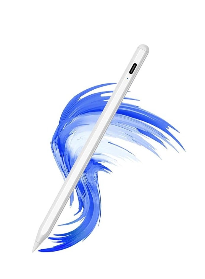 Pencil for iPad 9th & 10th Generation with Palm Rejection, Stylus Pen Compatible with Apple iPad【2018-2022 All Gen】, iPad 6/7/8/9/10, iPad Pro 11/12.9-inch, iPad Mini 5/6, iPad Air 3/4/5 (White)  - Image 1