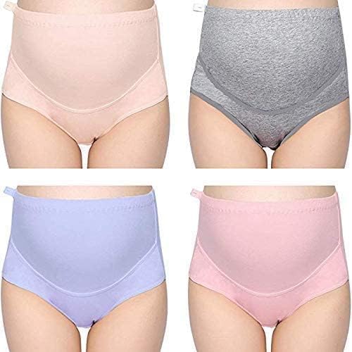 Fashiol Cotton Maternity Underwear - High Waist Pregnancy Panties for Women, Over Bump, 100% Stretchable Cotton Briefs, Hipster Style, Full Coverage, & Post-Delivery Hygiene - Multi-Coloured (5XL) - Image 1