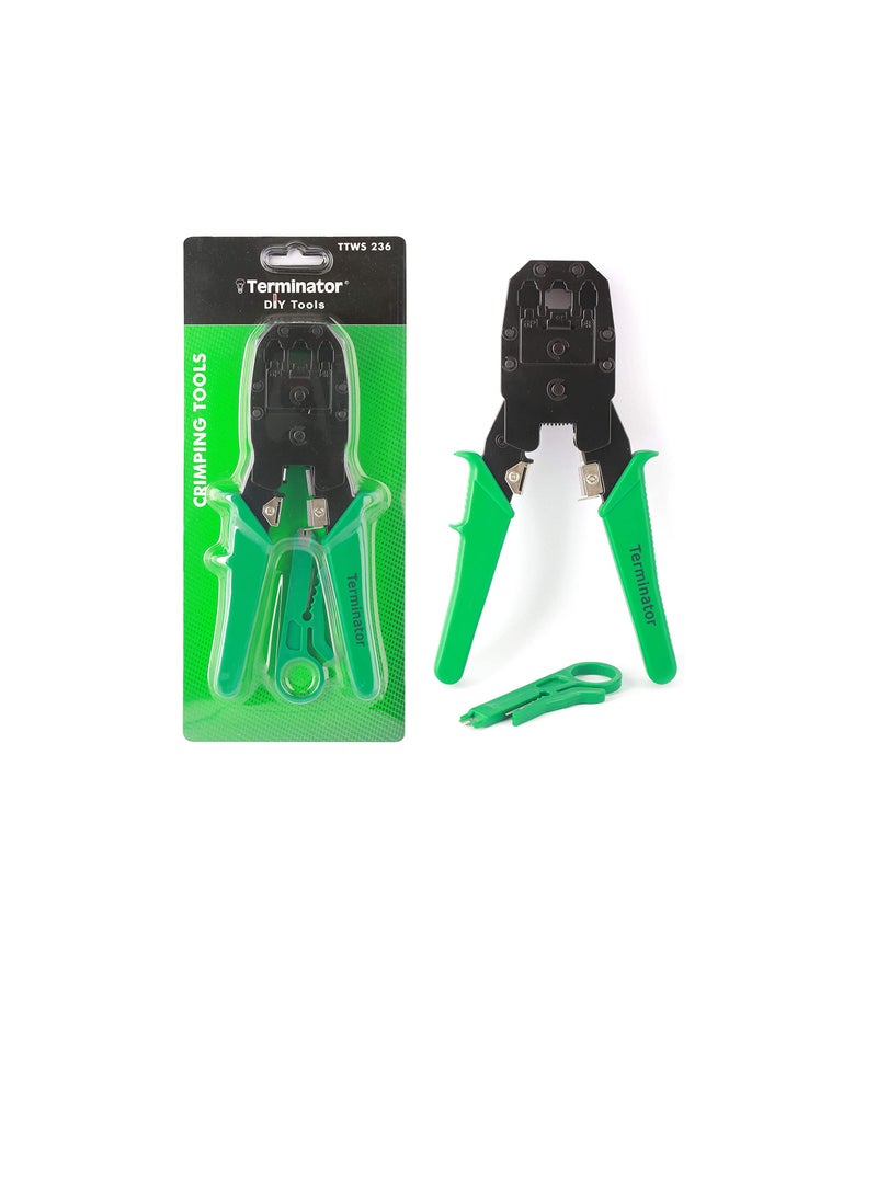 Terminator Terminator 3 in 1 Crimping Tool & Wire Stripper for Networking RJ45 RJ11 RJ12 - TTWS 236  - Image 1