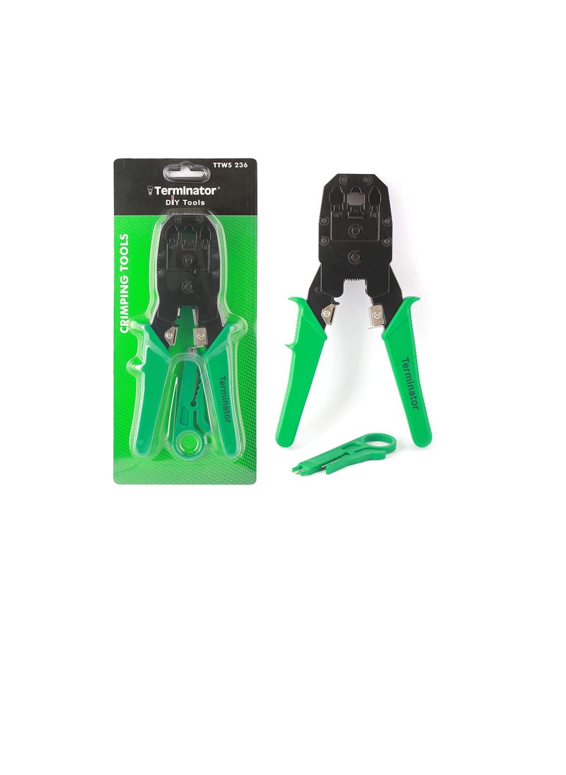 Terminator Terminator 3 in 1 Crimping Tool & Wire Stripper for Networking RJ45 RJ11 RJ12 - TTWS 236  - Image 2