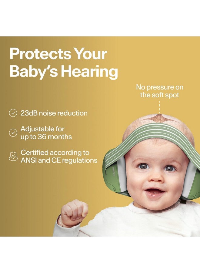 ألبين هيرينج بروتكشن سماعات أذن ألباين مافي للأطفال الرضع والأطفال الصغار حتى عمر 36 شهرًا - معتمدة من CE وANSI - سدادات أذن عازلة للضوضاء - سماعات رأس مريحة للأطفال تحميهم من تلف السمع وتحسن نومهم - صفراء - Image 2