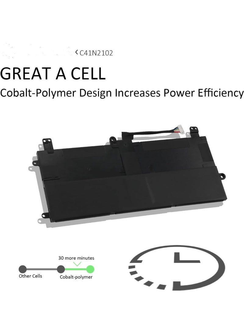 Terabyte 15.52V 56Wh C41N2102 Battery Compatible for Asus ROG Flow Z13 ACRNM ACRONYM Z13 GZ301 GZ301Z GZ301ZA GZ301ZC GZ301ZE GZ301V GZ301VI GZ301VIC GZ301VU GZ301VF NR2201ZA NR2201ZC NR2201ZE - Image 5