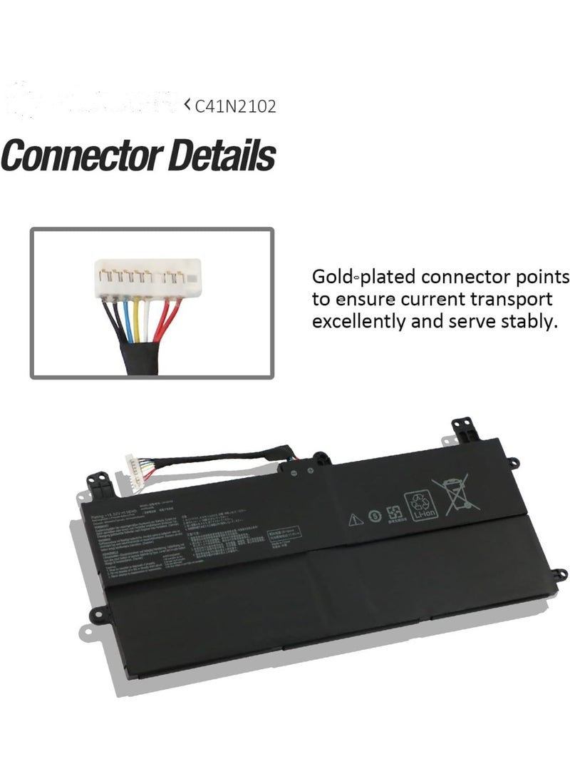 Terabyte 15.52V 56Wh C41N2102 Battery Compatible for Asus ROG Flow Z13 ACRNM ACRONYM Z13 GZ301 GZ301Z GZ301ZA GZ301ZC GZ301ZE GZ301V GZ301VI GZ301VIC GZ301VU GZ301VF NR2201ZA NR2201ZC NR2201ZE - Image 2
