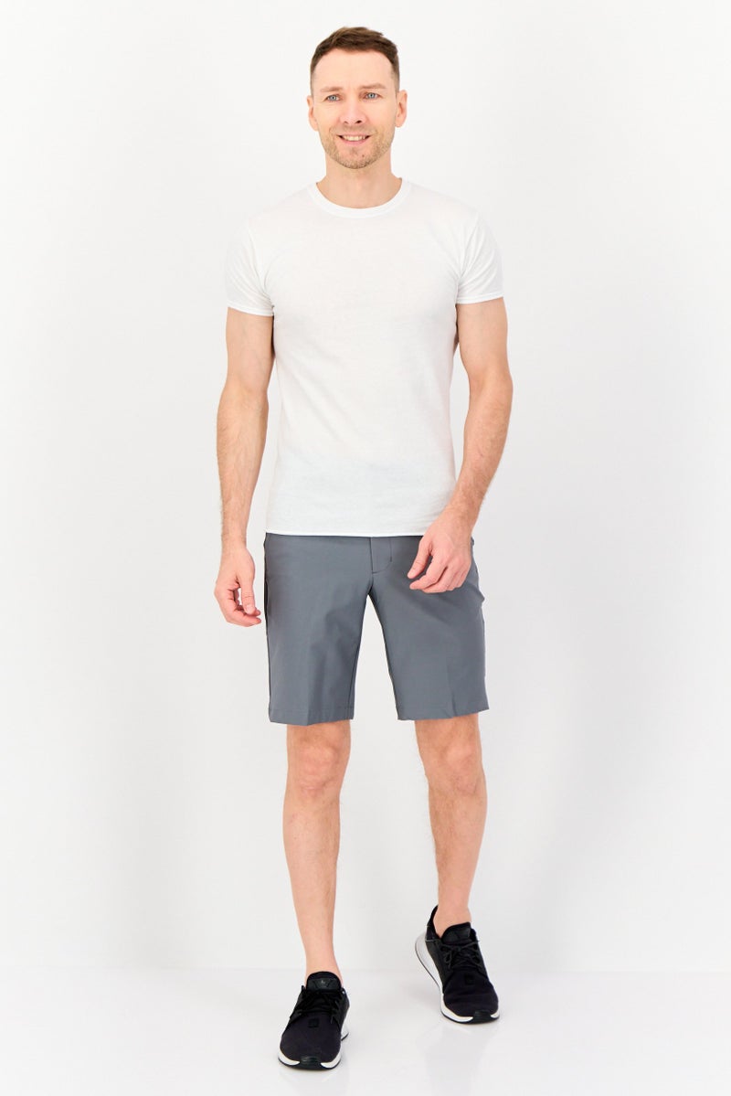 Greg Norman Men Sportswear Fit Golf Shorts, Grey  - Image 4