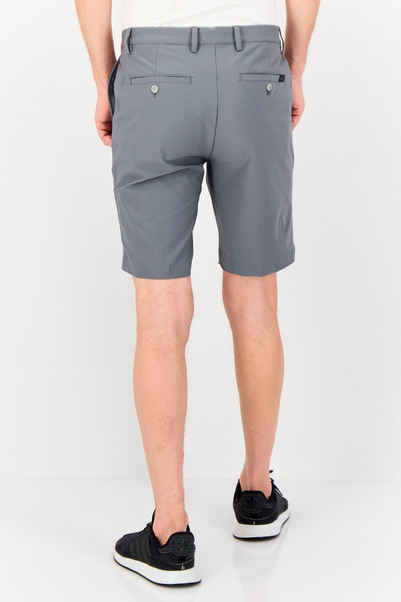 Greg Norman Men Sportswear Fit Golf Shorts, Grey  - Image 3