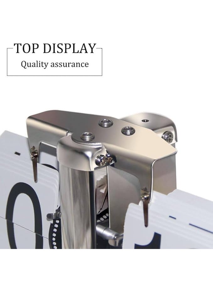 ONTRIP - ONTRIP Flip Clock Vintage Desk Clock Retro Flip Down ClockFlip Digital ClockMechanical ClockAuto Flip Clock Table ClockBattery Powered Internal Gear Operated Clock for Office Home - Image 1