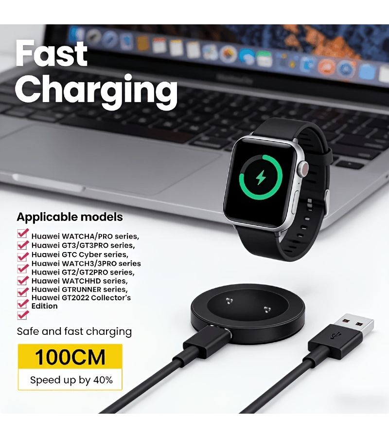Charging Cable Compatible With GT2 Pro And Above Black - Image 2
