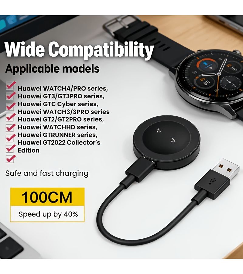 Charging Cable Compatible With GT2 Pro And Above Black - Image 3