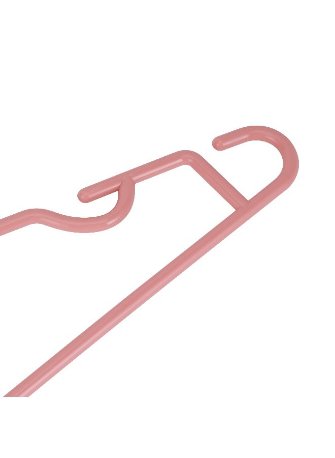 Royalford 5-Piece Cloth Hanger Set-RF12173/ Lightweight, Trendy and Anti-Skid Plastic Hangers Perfect for All Kinds of Dresses/ Heavy Duty, Suitable for Wardrobe for Hanging Clothes, Strappy Cloth, T-Shirt, Shirts, Dress/ Pink Pink - Image 2