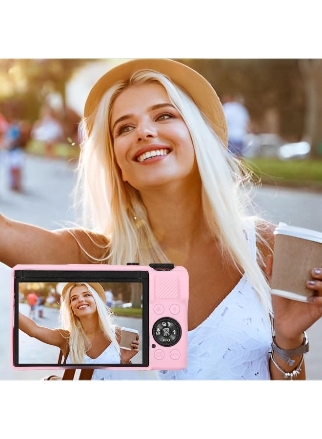 Case  compatible with Canon Powershot G7X Mark III Digital Camera, G7X Mark iii Camera Silicone Case, Anti-Scratch Slim Fit Soft Skin, G7X Mark 3 Accessories with Detachable Lens Cover - Pink - Image 1