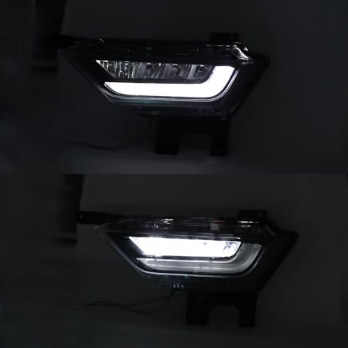 KAMDKI Left Driver Side LED Fog Light Compatible for 2021 2022 2023 Ford F150 F-150 Front Bumper Light W/Bulbs W/O Wiring Harness Driving Lamp Assembly LH FO2592259 19629200 ML3Z15201C - Image 2
