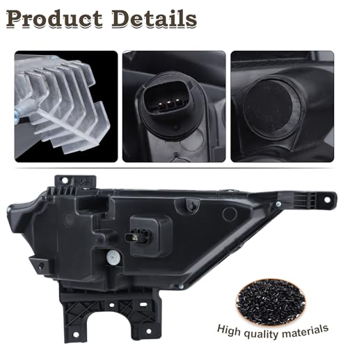 KAMDKI Left Driver Side LED Fog Light Compatible for 2021 2022 2023 Ford F150 F-150 Front Bumper Light W/Bulbs W/O Wiring Harness Driving Lamp Assembly LH FO2592259 19629200 ML3Z15201C - Image 4