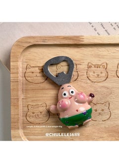 Generic Chulele Import Export Trade Ins Cute Stainless Steel 304 Fork And Spoon Magnetic Refrigerator Magnet Beer Opening-Specifications:Resin Patrick Star Bottle Opener  - Image 1