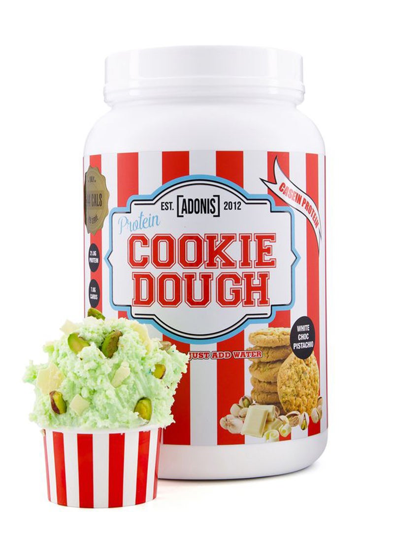 Adonis Gear بسكويت البروتين بعجينة الكوكيز مع شوكولاتة بيضاء وفستق 1KG - Image 1