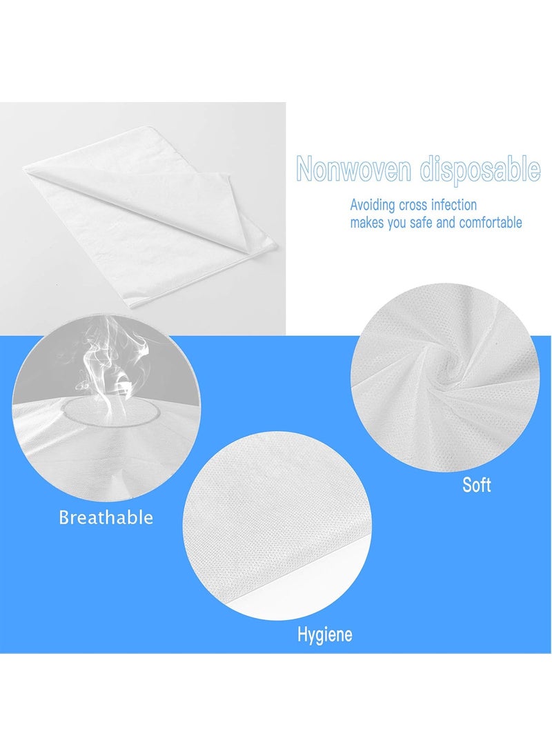 Uralili Spa Bed Sheets Disposable, Breathable Massage Table Sheets Non Woven Fabric For SPA Tattoo Massage Table 31" x 70" White  - Image 2