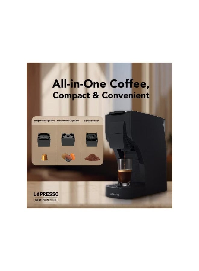 ليبرسو ماكينة تحضير القهوة متعددة الكبسولات من ليبريسو بمضخة ضغط 20 بار وخاصية الإغلاق التلقائي. - Image 5