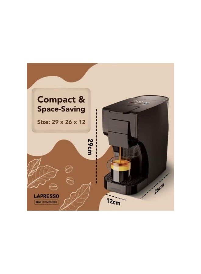 ليبرسو ماكينة تحضير القهوة متعددة الكبسولات من ليبريسو بمضخة ضغط 20 بار وخاصية الإغلاق التلقائي. - Image 3