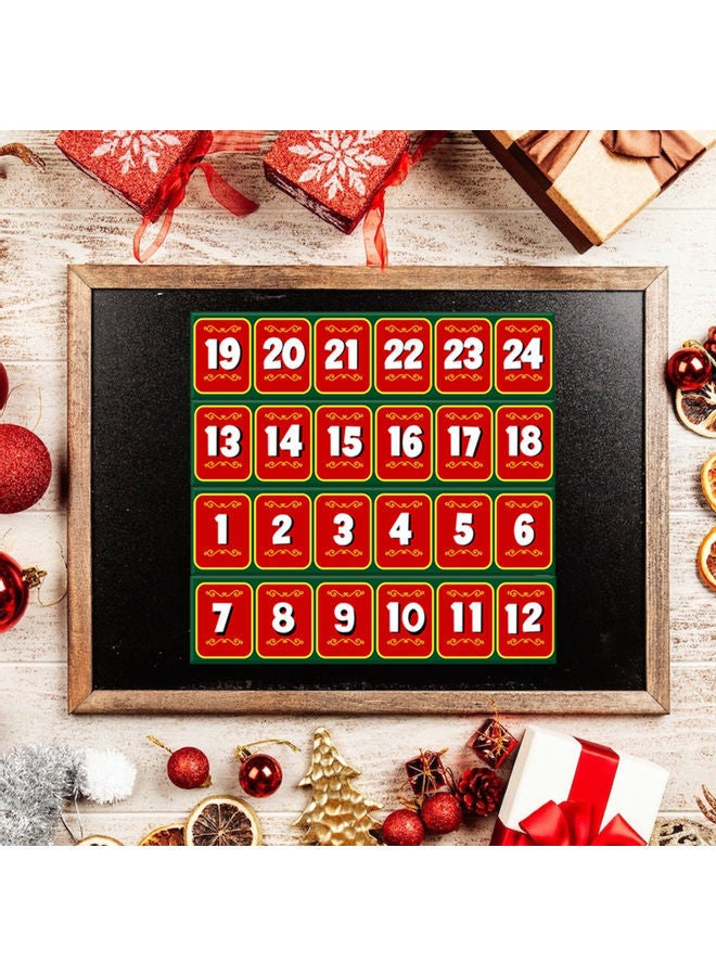 NIBEMINENT 24-Days Countdown Paper Train Toy Red/White/Green 19.00x10.00x17.00cm - Image 5